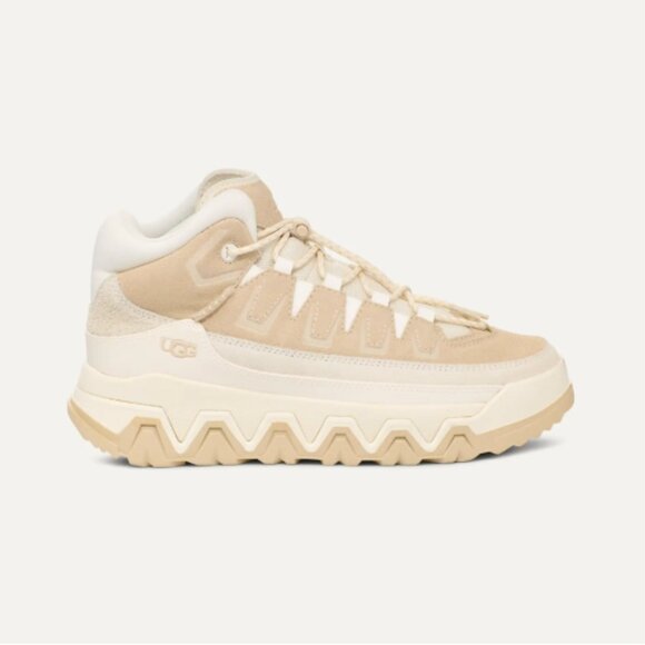 UGG Shoes - NEW UGG Suede Captrail High Top Platform Sneakers for women  Light Beige 7255j3
